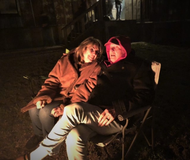 Cindy and Bob fireside